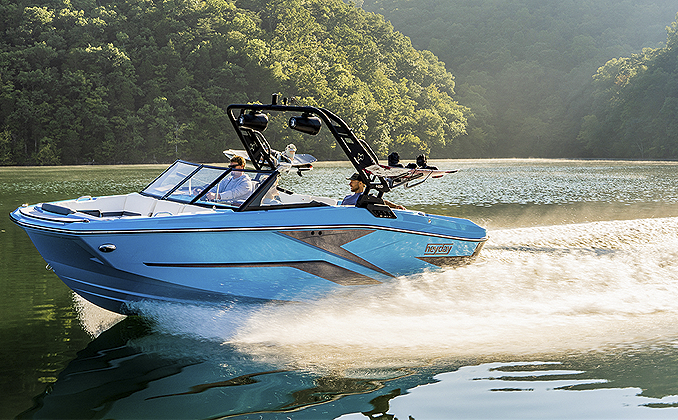 Heyday boat on the water.